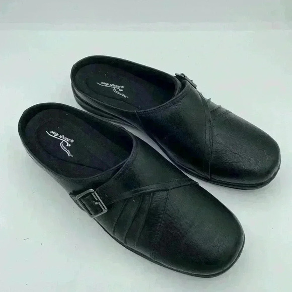 easy street Shoes - Easy Street Comfort Wave Black Mules Size 9